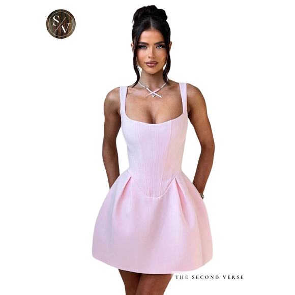 Baby Boo Dresses & Skirts - Baby Boo Pink Corset Bubble Mini Dress Fairycore Balletcore Size XL